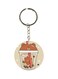 Double Sided Bear Themed Printed Keychain