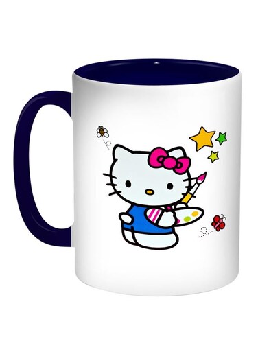 Hello Kitty Printed Coffee Mug White/Blue/Pink