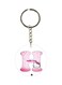H Letter Cartoon Themed Dual Sided Keychain