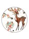 Animals Printed Fridge Magnet Round Multicolour