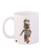 Printed Coffee Mug White/Brown/Beige