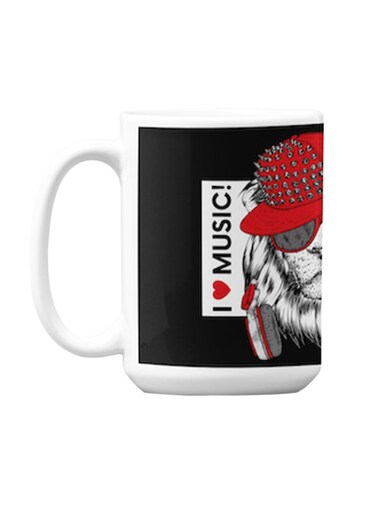 Premium Printed Ceramic Coffee Mug Multicolour 350ml