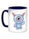 Cartoon Printed Coffee Mug Blue/White/Red