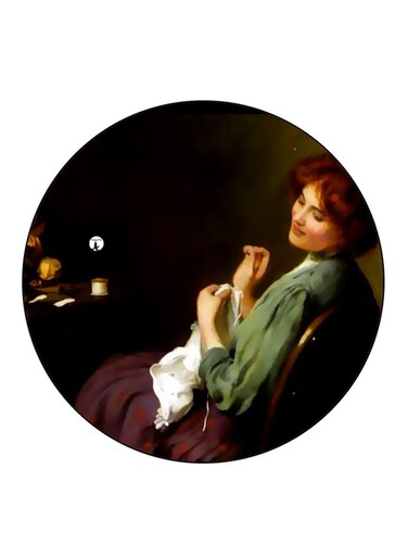Vintage Art Printed Fridge Magnet Multicolour