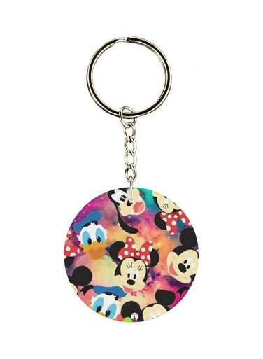 Mickey Mouse Printed Double Sided Keychain