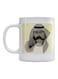 Mustache Printed Mug White/Grey/Black