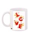 Ceramic Coffee Mug White/Red/Yellow