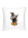 Pubg Printed Decorative Cushion White/Grey/Black 16x16inch