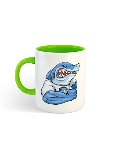 Sport Club H Printed Mug White/Green