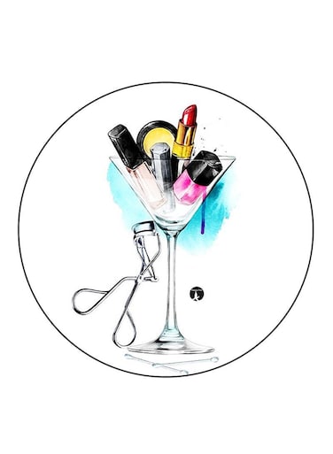 Make Up Printed Fridge Magnet Multicolour