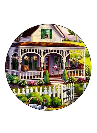 Vintage Art Printed Fridge Magnet Multicolour