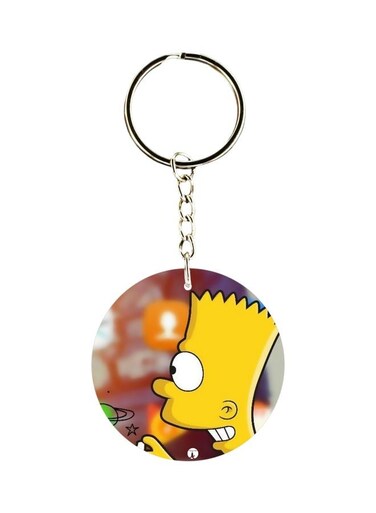 Bart Simpson Character Themed Keychain