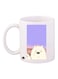 Bare Bear Printed Mug White/Purple/Pink Standard Size