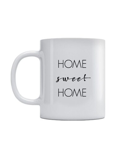 Home Sweet Home Printed Coffee Mug White/Black