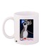 Dog Printed Coffee Mug White/Grey/Blue 11ounce