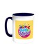 Back To School Printed Coffee Mug Blue/White 11ounce
