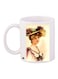 Lady Printed Coffee Mug White/Beige/Brown