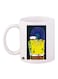 Spongebob Printed Mug White/Green/Blue Standard Size