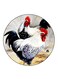 Chickens Printed Fridge Magnet Round Multicolour