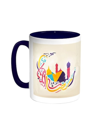 Ramadan Kareem Printed Coffee Mug Blue/White 11ounce