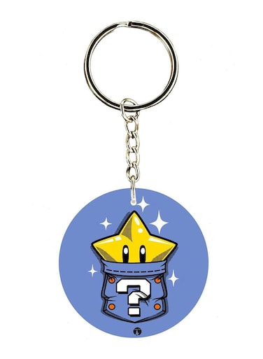 Super Mario Double Side Printed Keychain