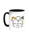 We Love You Mom Printed Coffee Mug Black/White 11ounce