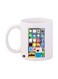 Advernture Time Printed Mug White/Grey/Blue Standard Size