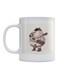 Batman Printed Ceramic Mug White/Brown/Grey 350ml