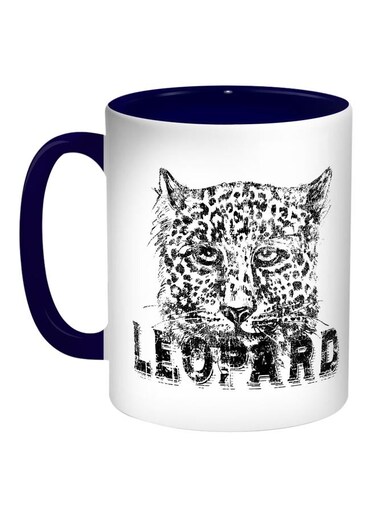 Leopard Printed Coffee Mug Blue/White/Black