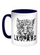 Leopard Printed Coffee Mug Blue/White/Black