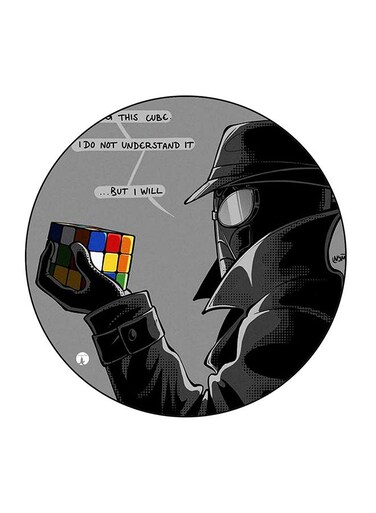 Retro Printed Fridge Magnet Multicolour 5.5 x 5.5cm
