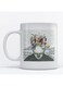 Hand Painting Printed Mug White/Grey/Yellow
