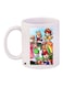 Cartoon Printed Coffee Mug White/Red/Green 11ounce