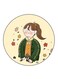 Girl Printed Fridge Magnet Multicolour