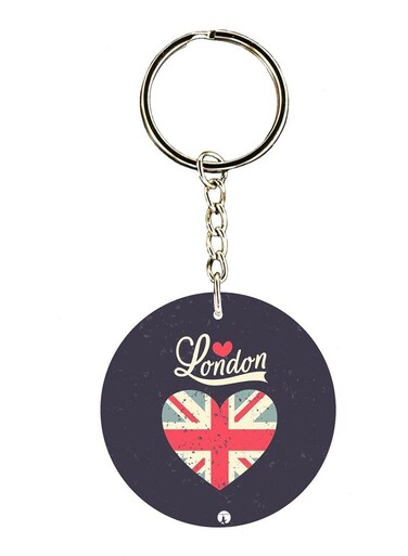 English Phrases Double Side Printed Keychain