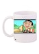 Mr. Bean Printed Coffee Mug White/Yellow/Grey