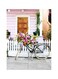 Cycle Printed Plate Pink/Brown/White 20x15cm