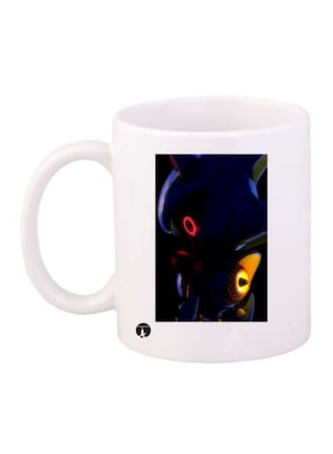 Sonic Character Printed Coffee Mug White/Blue/Yellow
