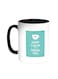 Keep Calm And Drink Tea Printed Coffee Mug Black/White 11ounce