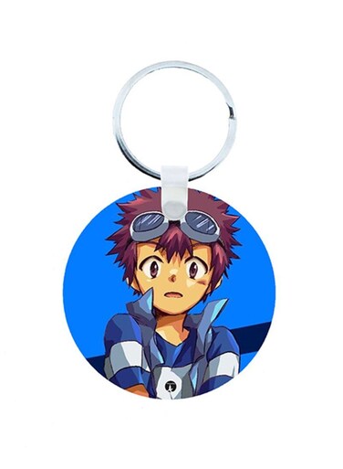 Digimon Anime Wooden Keychain