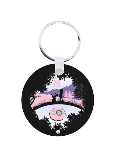Digimon Anime Wooden Keychain