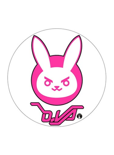 Video Game Overwatch Printed Fridge Magnet k/White
