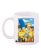 The Simpsons Printed Mug White/Blue/Yellow Standard Size