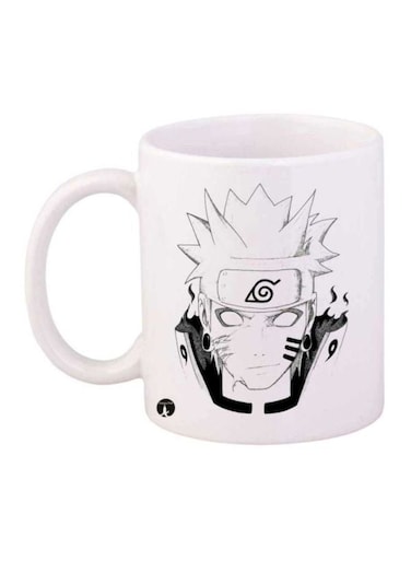 Anime Naruto Printed Coffee Mug White/Black