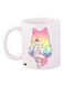Anime Printed Coffee Mug White/Pink/Yellow