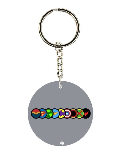 Double Side Marvel Printed Keychain
