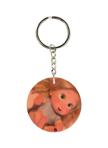Rapunzel Printed Double Sided Keychain