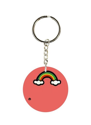 Rainbow Printed Keychain
