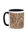 Leopard Skin Printed Coffee Mug Black/White 11ounce