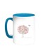 Birds On A Tree Printed Coffee Mug Turquoise/White 11ounce